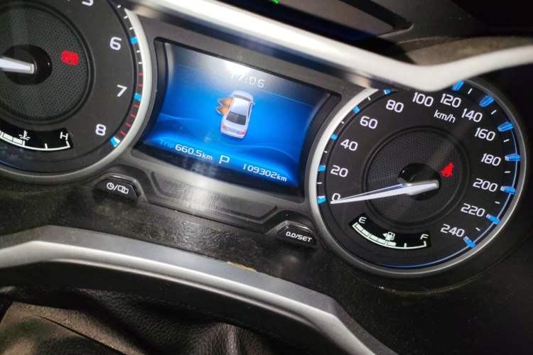 Used Geely Auto Emgrand 2017 Sedan Million Edition 1.5L CVT Upward Connectivity Version Odometer Close Up