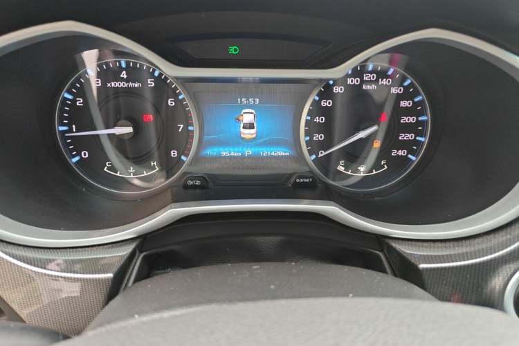Used Geely Auto Emgrand 2017 Sedan Million Edition 1.5L CVT Upward Connectivity Version Odometer Close Up