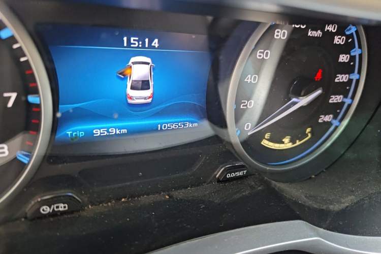 Used Geely Auto Emgrand 2017 Sedan Million Edition 1.5L Manual - Upward Version Odometer Close Up