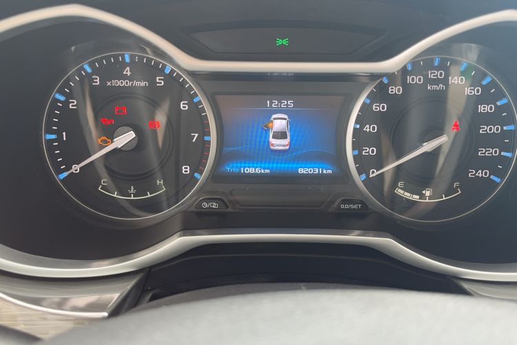 Used Geely Auto Emgrand 2017 Sedan Million Edition 1.5L Manual Luxury Model Odometer Close Up