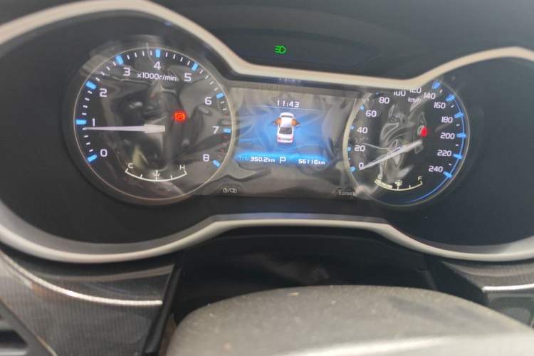 Used Geely Auto Emgrand 2017 Sedan Million Edition 1.5L CVT Upward Version Odometer Close Up