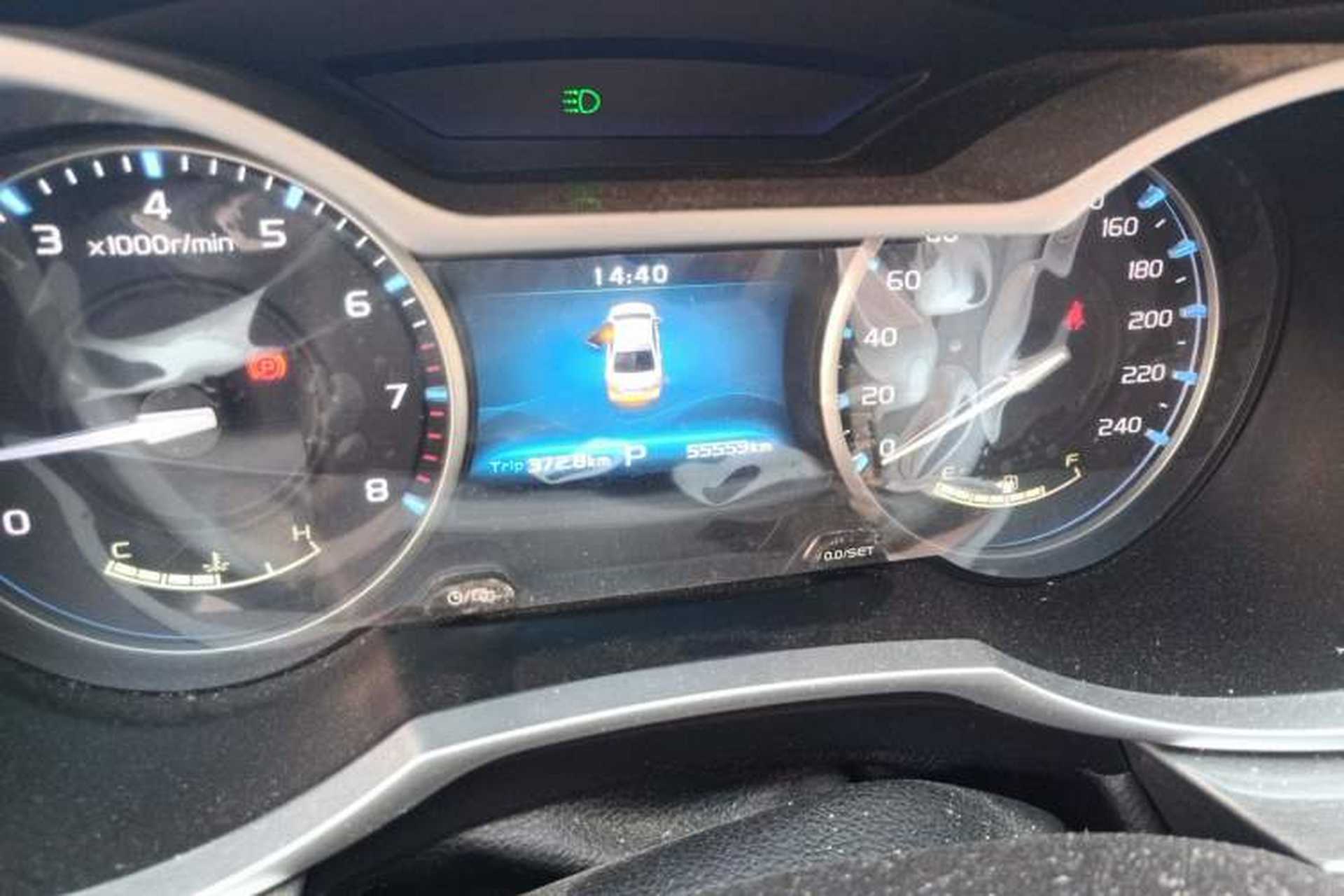Used Geely Auto Emgrand 2017 Sedan Million Edition 1.5L CVT Luxury Model Odometer Close Up