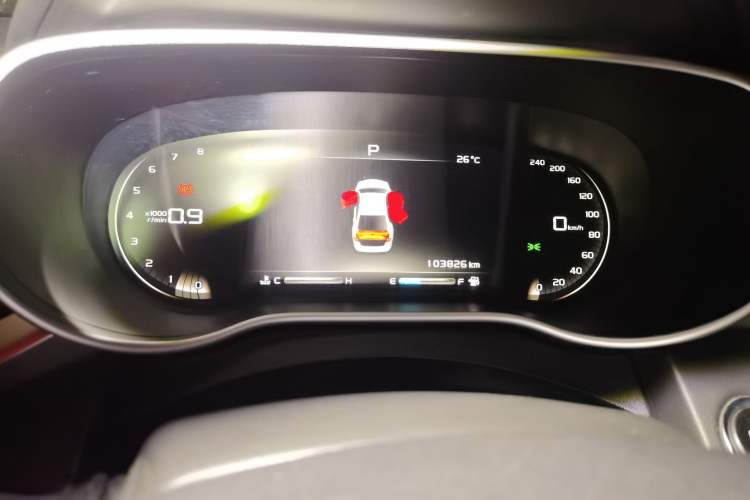 Used Geely Auto Emgrand 2018 1.5L CVT Upward Connect Edition Odometer Close Up