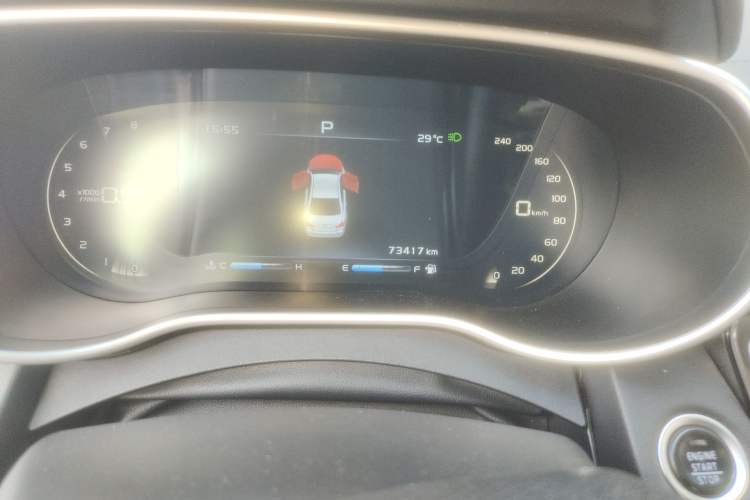 Used Geely Auto Emgrand 2018 1.5L CVT Upward Connect Edition Odometer Close Up