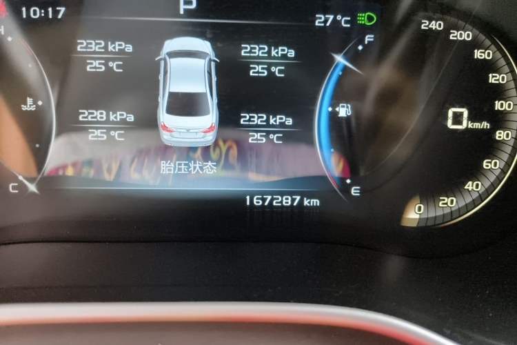Used Geely Auto Emgrand 2018 1.5L CVT Upward Connect Edition Odometer Close Up