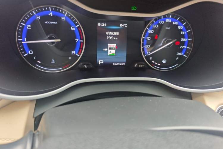 Used Geely Auto Emgrand 2018 1.5L CVT Luxury Model Odometer Close Up