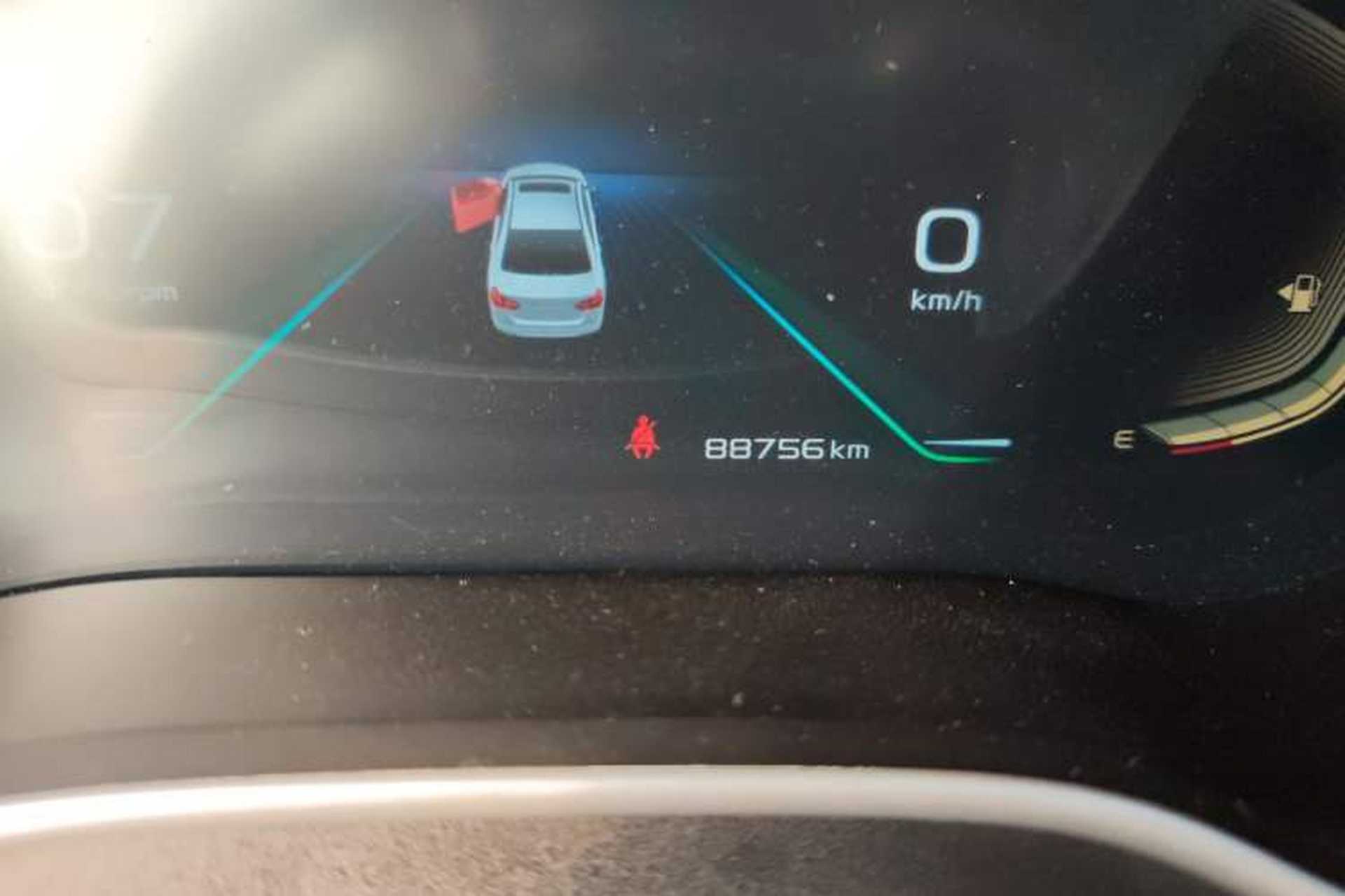 Used Geely Auto Emgrand 2019 Leading Edition 1.5L Manual Upgraded Connectivity Model China V Standard Odometer Close Up
