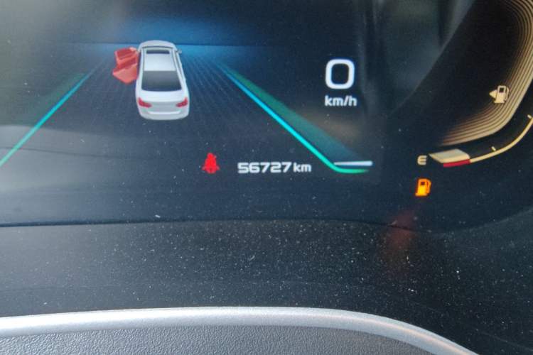 Used Geely Auto Emgrand 2019 Leading Edition 1.5L Manual Upgraded Connectivity Model China VI Standard Odometer Close Up