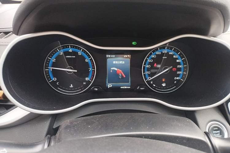 Used Geely Auto Emgrand 2019 Leading Edition 1.5L CVT Luxury Model China VI Standard Instrument Cluster