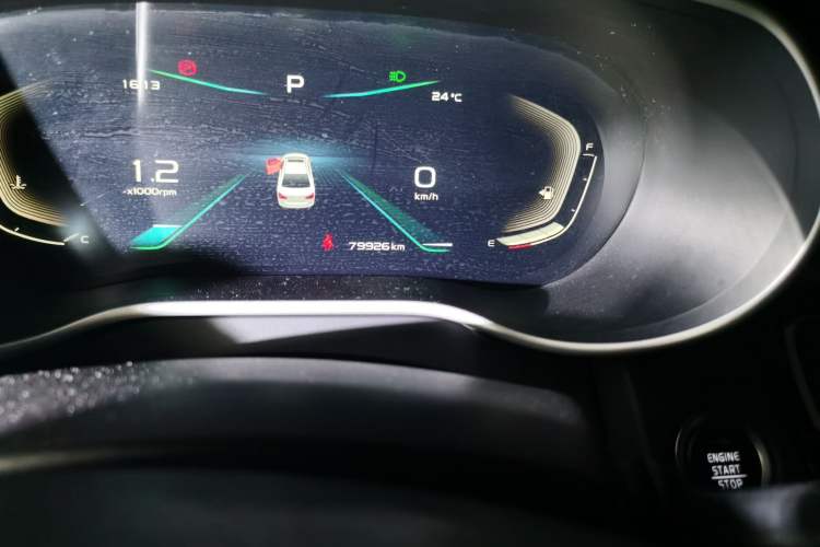 Used Geely Auto Emgrand 2019 Leading Edition 1.5L CVT Upward Asian Games Edition China VI Odometer Close Up