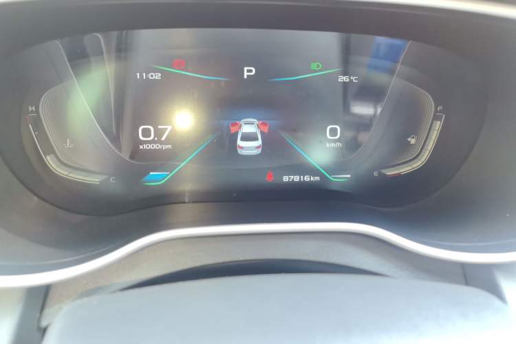 Used Geely Auto Emgrand 2019 Leading Edition 1.5L CVT Upward Asian Games Edition China VI Odometer Close Up