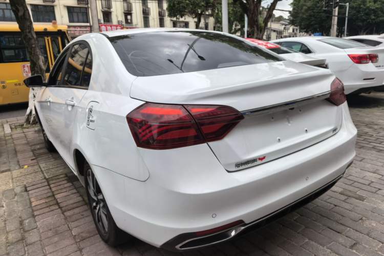 Used Geely Auto Emgrand 2019 Leading Edition 1.5L CVT Upward-Connected Model China VI Standard Rear Left 45 Deg