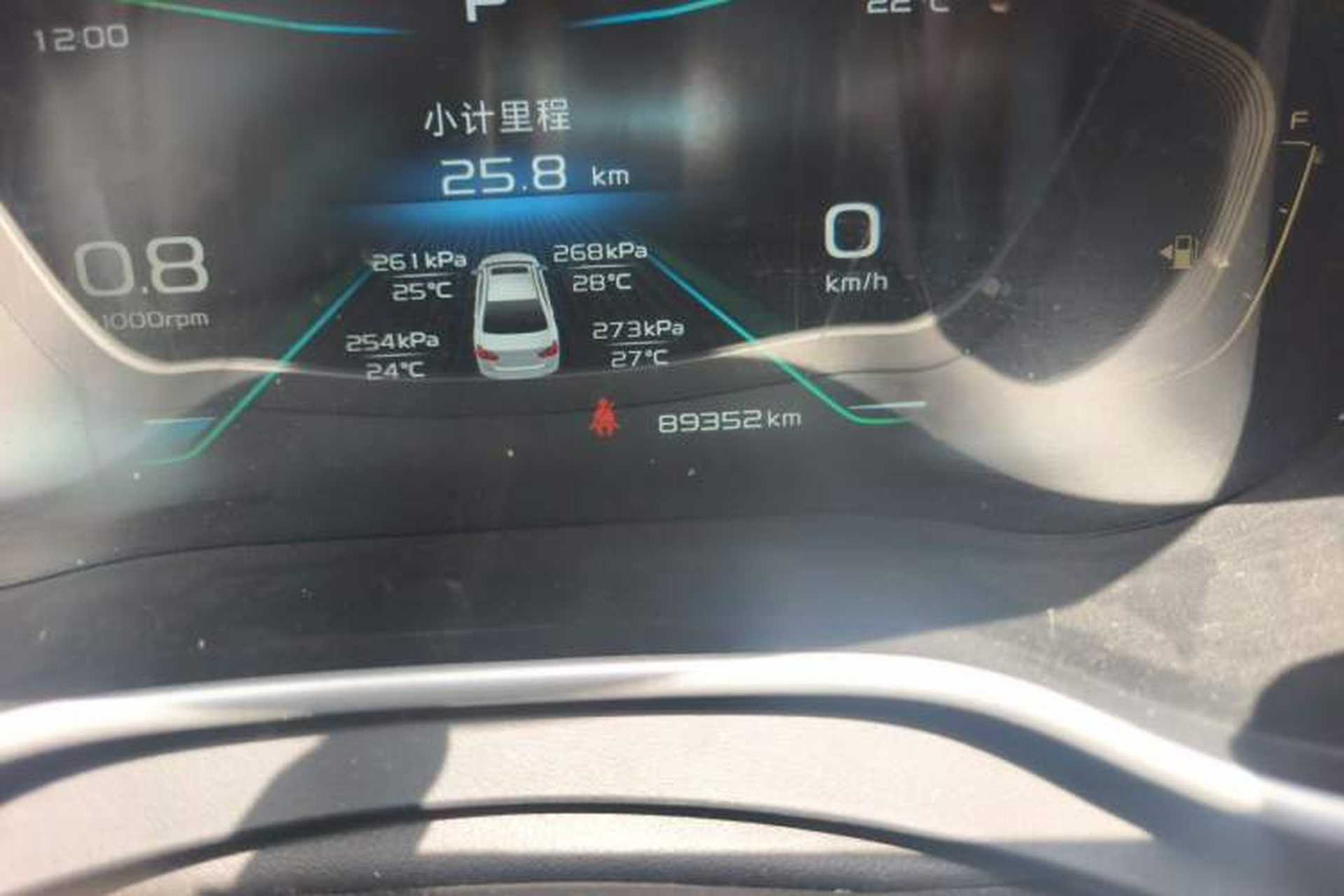 Used Geely Auto Emgrand 2020 1.5L CVT Upward Version Odometer Close Up