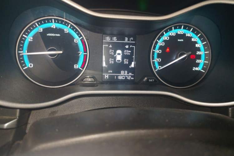 Used Geely Auto Emgrand 2021 UP 1.5L Manual Luxury Model Odometer Close Up