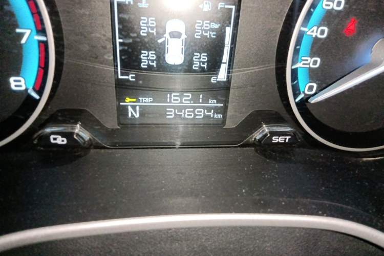 Used Geely Auto Emgrand 2021 UP 1.5L CVT Luxury Model Odometer Close Up