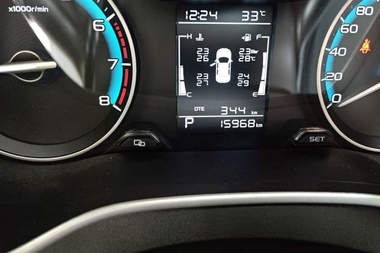 Used Geely Auto Emgrand 2021 UP 1.5L CVT Luxury Model Odometer Close Up