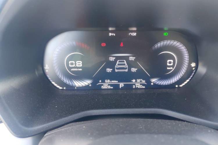 Used Geely Auto Emgrand 2022 4th Generation 1.5L CVT Flagship Model Odometer Close Up
