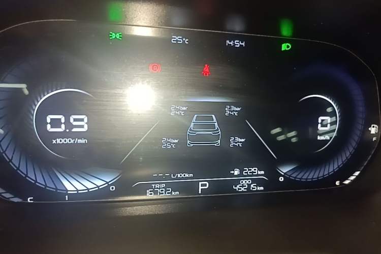 Used Geely Auto Emgrand 2022 4th Generation 1.5L CVT Flagship Model Instrument Cluster