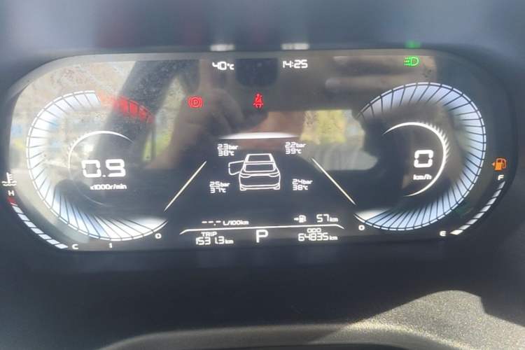 Used Geely Auto Emgrand 2022 4th Generation 1.5L CVT Flagship Model Instrument Cluster