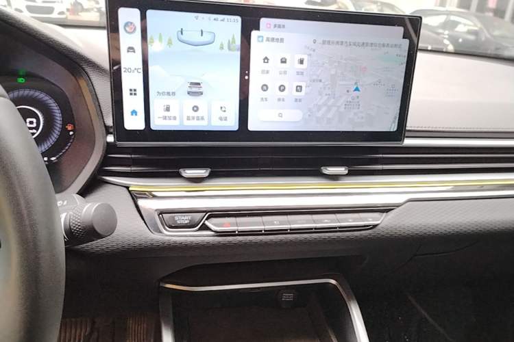 Used Geely Auto Emgrand 2023 4th Generation Champion Edition 1.5L CVT Prestige Model Audio And AC Panel