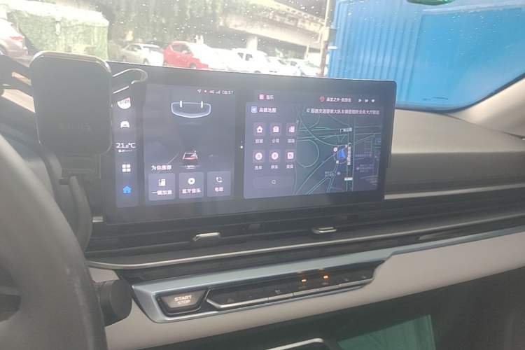 Used Geely Auto Emgrand 2023 4th Generation Champion Edition 1.5L CVT Flagship Model Audio And AC Panel