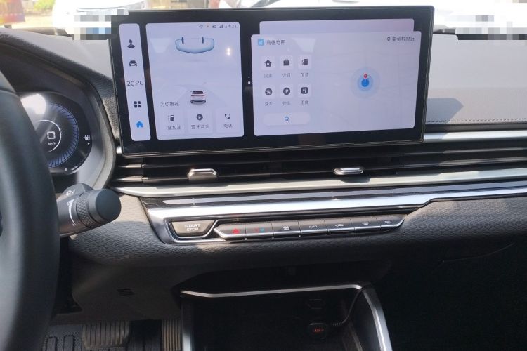 Used Geely Auto Emgrand 2023 4th Generation Champion Edition 1.5L CVT Prestige Model Audio And AC Panel
