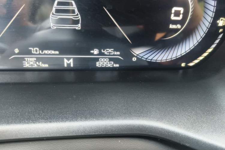 Used Geely Auto Emgrand 2023 4th Generation Champion Edition 1.5L Manual Luxury Model Odometer Close Up