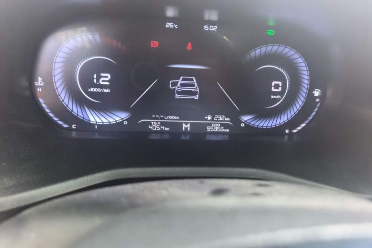 Used Geely Auto Emgrand 2023 4th Generation Champion Edition 1.5L Manual Luxury Model Odometer Close Up