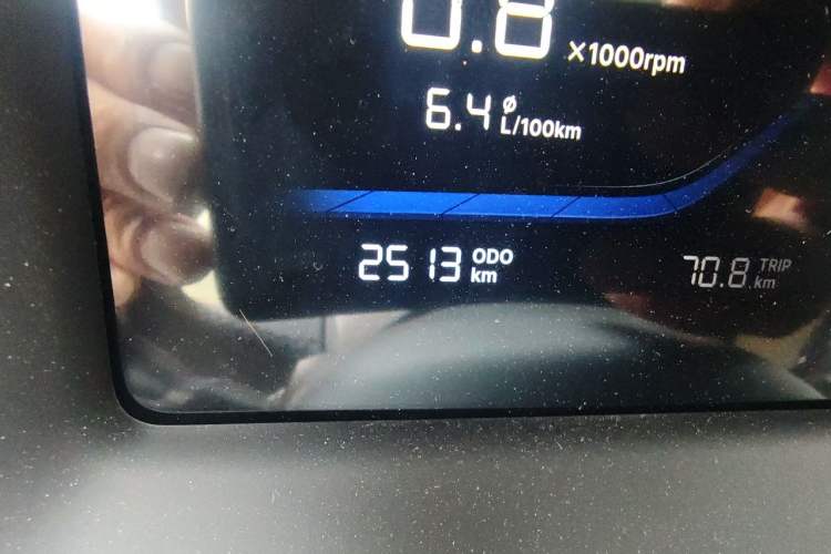 Used Geely Auto Emgrand 2026 Model 4th Generation 4 Millionth Anniversary Edition 1.5L CVT Overdrive Edition Odometer Close Up