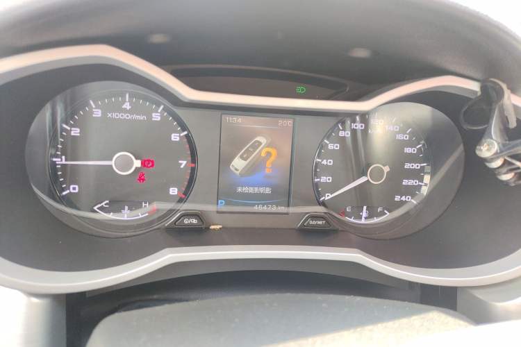 Used Geely Auto Emgrand GL 2017 1.3T DCT Luxury Model Odometer Close Up