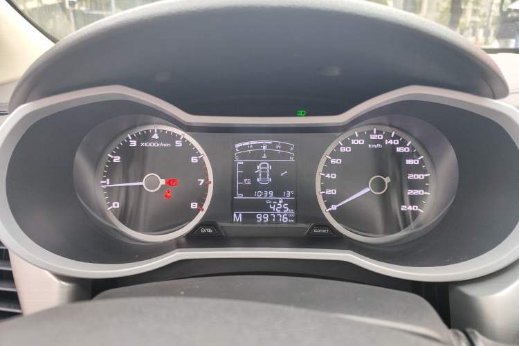 Used Geely Auto Emgrand GL 2017 1.3T Manual Elite Model Odometer Close Up