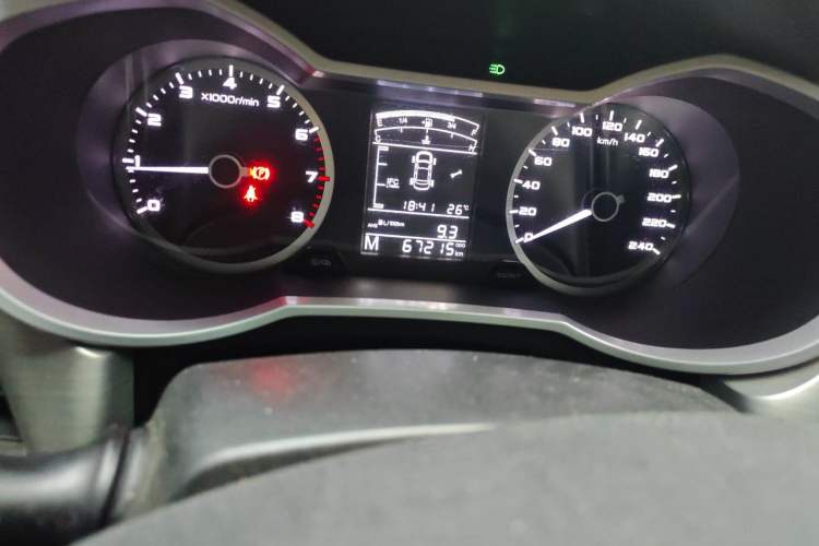 Used Geely Auto Emgrand GL 2017 1.8L Manual Elite Model Odometer Close Up