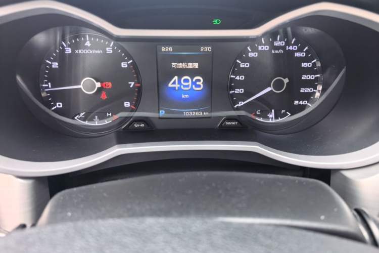 Used Geely Auto Emgrand GL 2017 1.3T DCT Elite Model Odometer Close Up