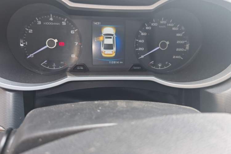 Used Geely Auto Emgrand GL 2017 1.8L Manual Elite Model Odometer Close Up