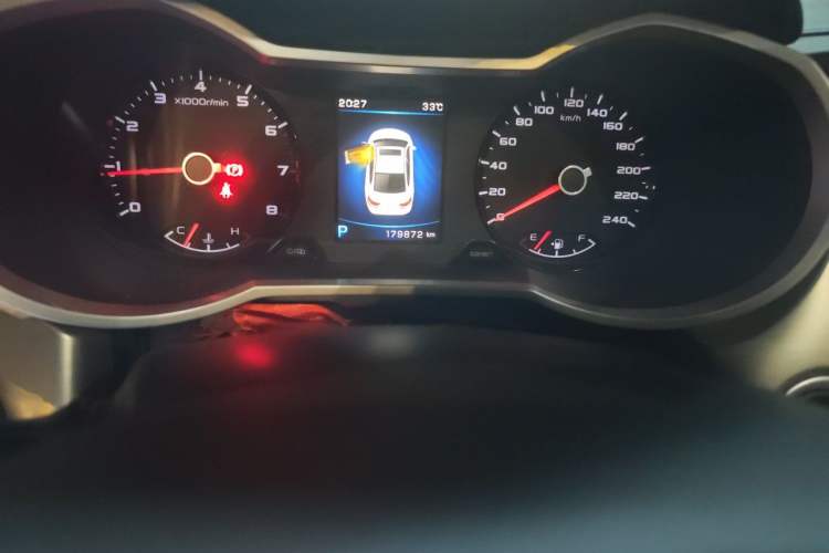 Used Geely Auto Emgrand GL 2017 1.3T DCT Luxury Model Odometer Close Up