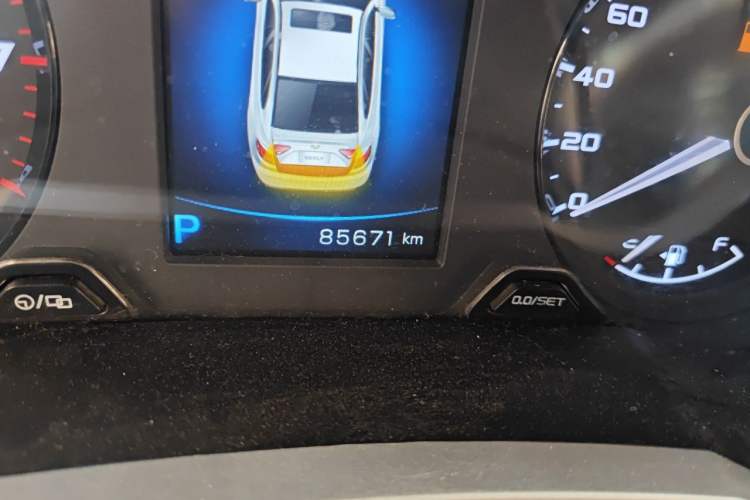 Used Geely Auto Emgrand GL 2018 1.4T DCT Elite Smart Connectivity Version Odometer Close Up