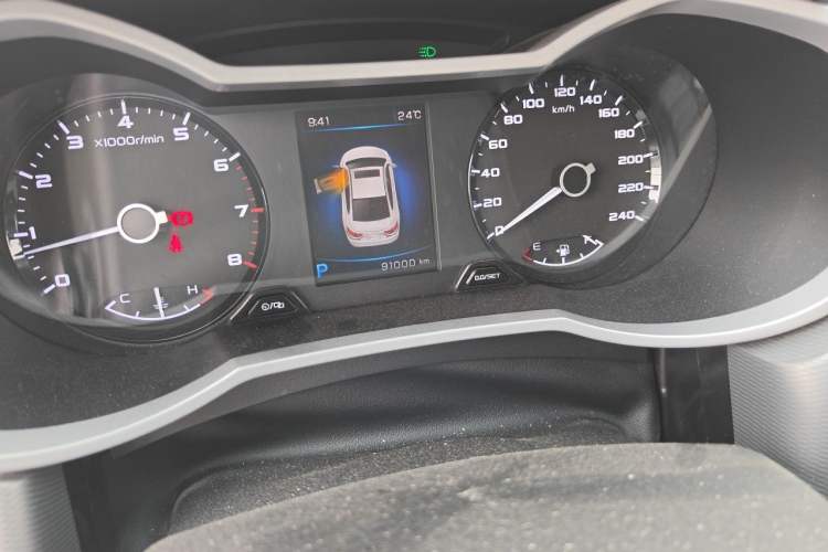 Used Geely Auto Emgrand GL 2018 1.4T DCT Elite Smart Connectivity Version Odometer Close Up