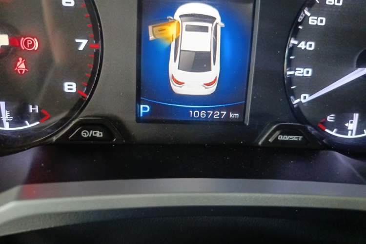 Used Geely Auto Emgrand GL 2018 1.4T DCT Flagship Edition Odometer Close Up