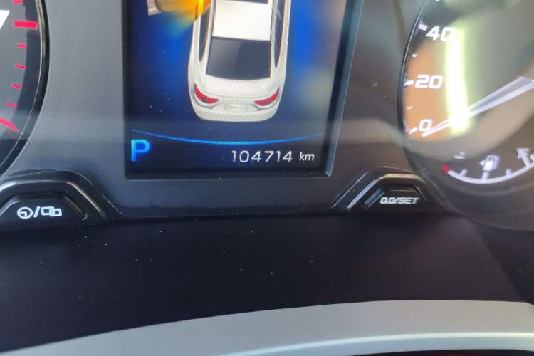 Used Geely Auto Emgrand GL 2018 1.4T DCT Prestige Smart Connectivity Version Odometer Close Up