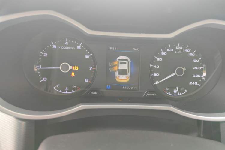 Used Geely Auto Emgrand GL 2018 1.4T Manual Elite Smart Connectivity Version Odometer Close Up