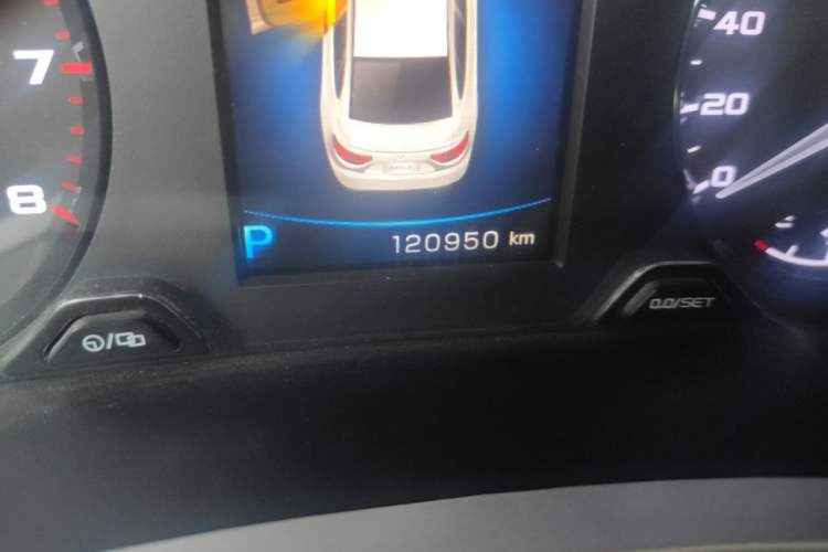 Used Geely Auto Emgrand GL 2018 1.4T DCT Flagship Edition Odometer Close Up