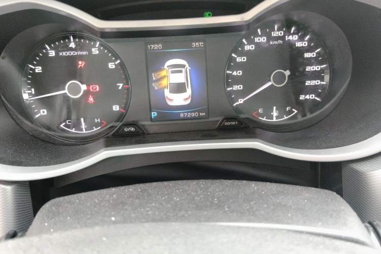 Used Geely Auto Emgrand GL 2018 1.4T DCT Elite Smart Connectivity Version Odometer Close Up