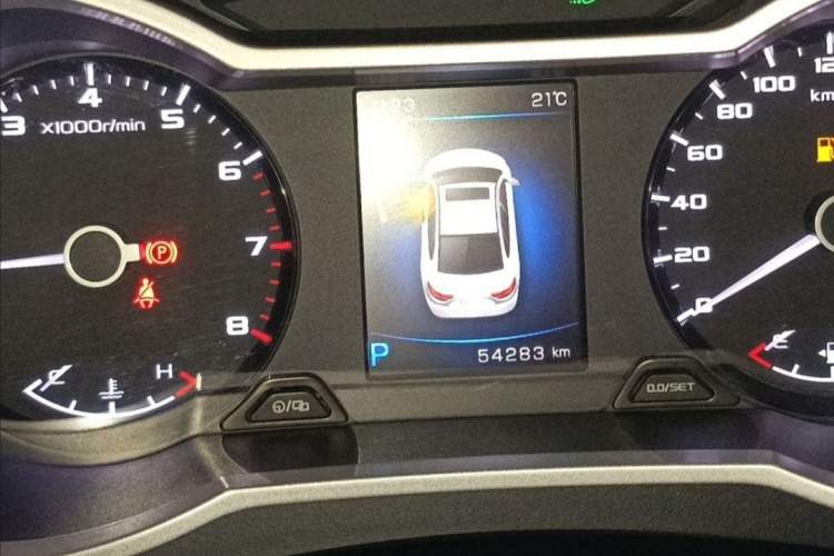 Used Geely Auto Emgrand GL 2018 1.4T DCT Prestige Smart Connectivity Version Odometer Close Up
