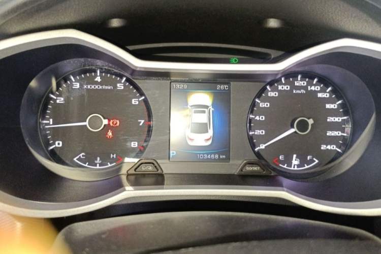 Used Geely Auto Emgrand GL 2018 1.4T DCT Elite Smart Connectivity Version Odometer Close Up