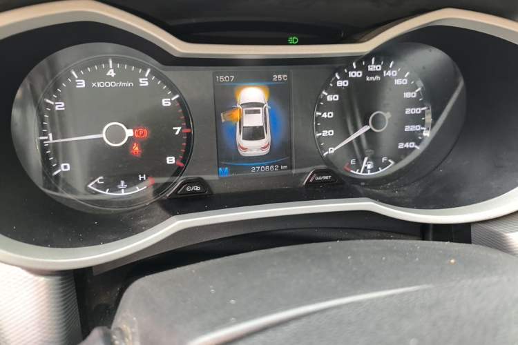Used Geely Auto Emgrand GL 2018 1.4T Manual Elite Smart Connectivity Version Odometer Close Up