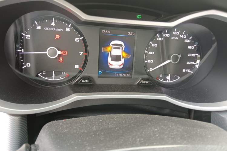 Used Geely Auto Emgrand GL 2018 1.4T DCT Elite Smart Connectivity Version Odometer Close Up