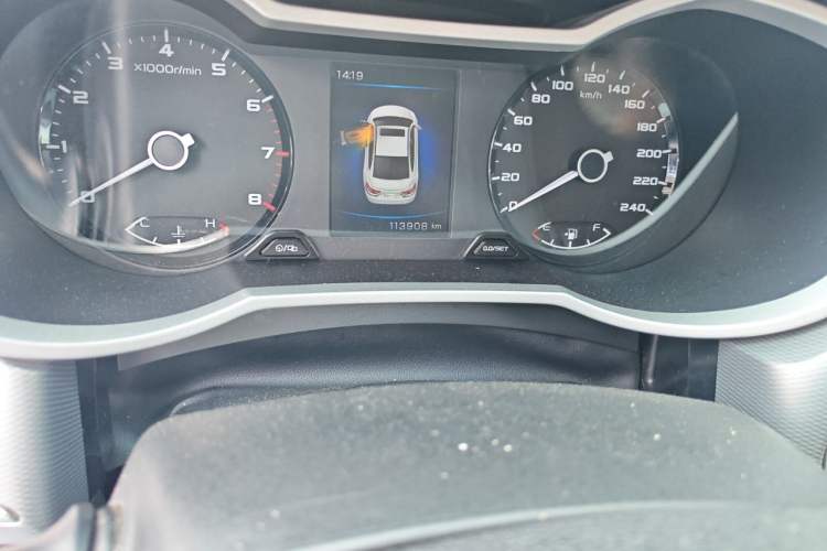 Used Geely Auto Emgrand GL 2018 1.4T DCT Elite Smart Connectivity Version Odometer Close Up