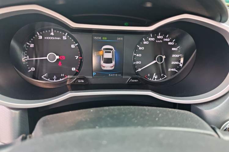 Used Geely Auto Emgrand GL 2018 1.4T DCT Prestige Smart Connectivity Version Odometer Close Up