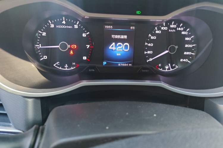 Used Geely Auto Emgrand GL 2018 1.4T DCT Elite Smart Connectivity Version Odometer Close Up