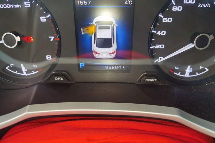 Used Geely Auto Emgrand GL 2018 1.4T DCT Elite Smart Connectivity Version Odometer Close Up